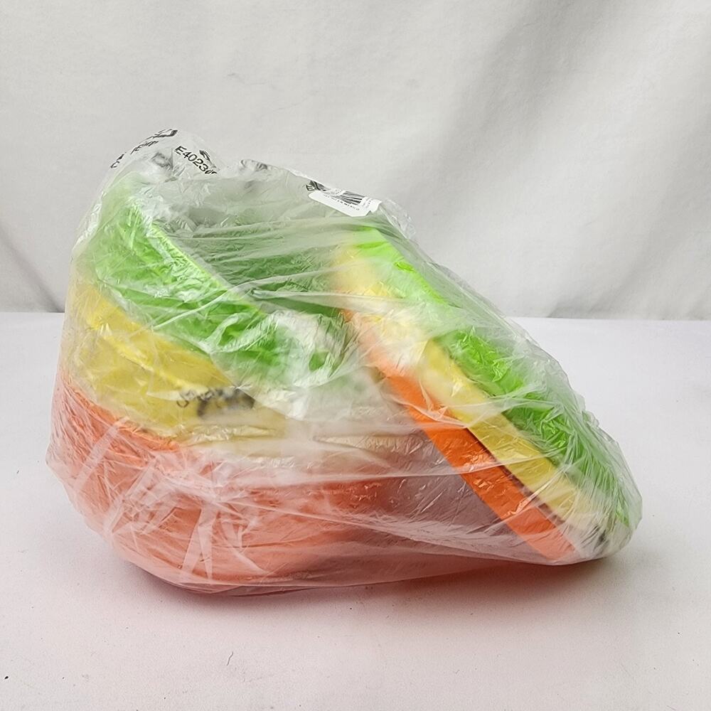 Tupperware Citrus Keeper Bowls Lemon Lime Orange With Embossed Lids-Set of 3 NEW